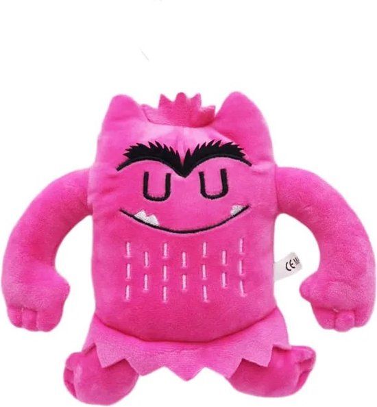 Klikkopers® Monster Mood Knuffel Roze - 15cm Kawaii Knuffel Emotie Knuffel