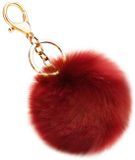 Allecto - Porte-clés boule duveteuse - Vin rouge