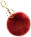 Allecto - Porte-clés boule duveteuse - Vin rouge