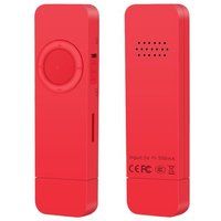 ELVANZA MP3-speler met ingebouwde luidspreker, compatibel met TF-kaarten, ondersteunt afspelen per map, 8 GB, rood