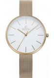 Obaku V211LXGIMG Unisex Polshorloge Analoog Quartz Staal Goudkleurig