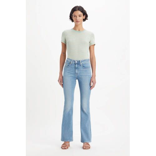 Levi's 726 High Waist Flared Jeans - Light Blue Denim
