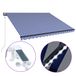 Parasol électrique avec LED et capteur 3 x 2,5 m