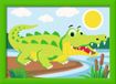 CreArt, Ravensburger CreArt, Malen nach Zahlen Kinder - Krokodil an Land