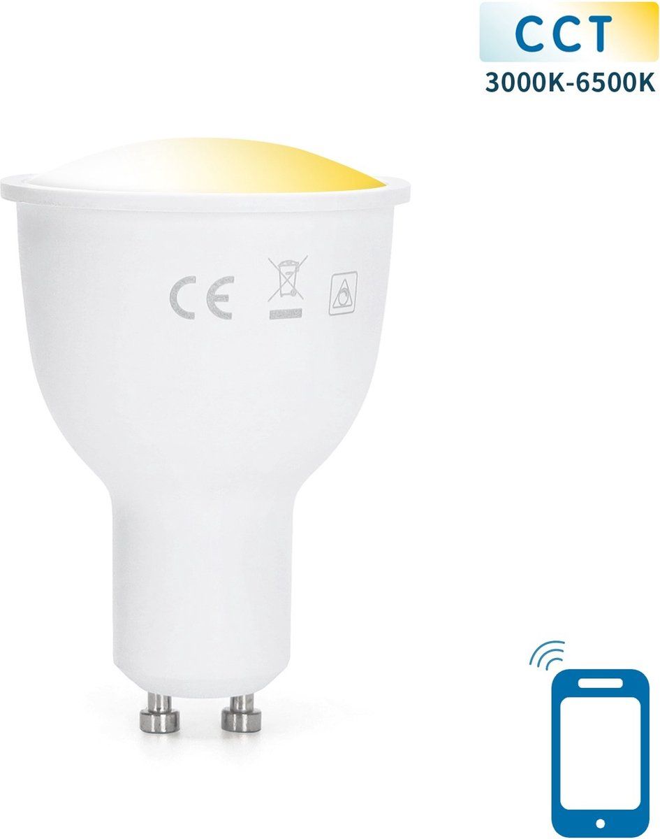 Aigostar GU10 spot WiFi CCT 3000K-6500K | PAR16 LED 7W=45W