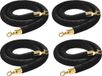 VEVOR 4 Pcs Zwart Velours Stelzelpalen, 1,5 m