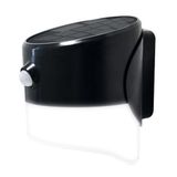 Luceco LED Solar Guardian Wandlantaarn met PIR-bewegingssensor, 16 x 15 x 12 cm, 2 W, IP44 Nominaal, zwart