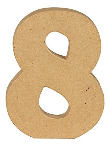 décopatch AC892C – 8 kraftpapier 20 cm om te versieren van papiermaché, bruin – interieurdecoratie – DIY en creatieve vrije tijd – 15 x 2,5 x 20 cm