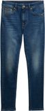 Superdry Skinny Jeans van Biologisch Katoen met Middelhoge Taille - Dames - Jeans - Deep Indigo Denim - Maat 26/30