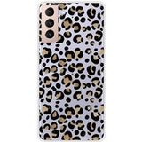 1001 coques Samsung Galaxy S21 Plus Leopard Bedrukt siliconen hoesje