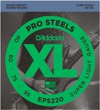 D'Addario EPS220 XL ProSteels Bassnaren (40-95) Super Light