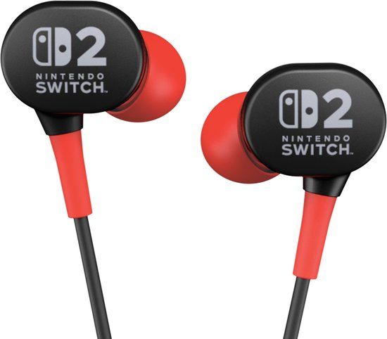 PowerA Bedrade Oordopjes voor Nintendo Switch 2 - Zwart
