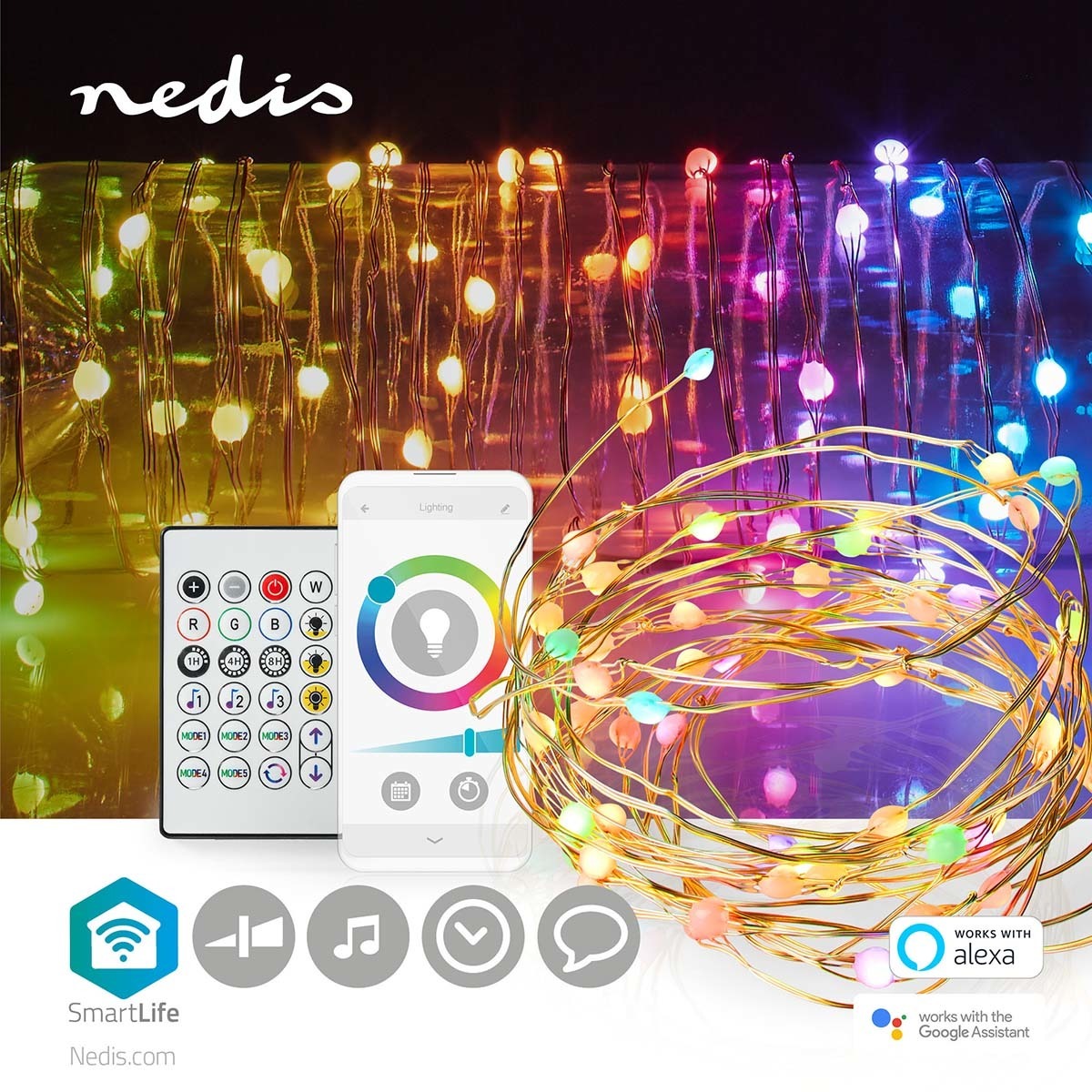 Nedis SmartLife Gekleurde LED-strip