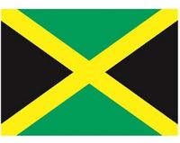 Bellatio Decorations Vlag van Jamaica stickers - 10x - 7 x 10 cm