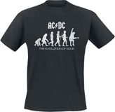 ACDC Evolution Of Rock T-Shirt Zwart XL