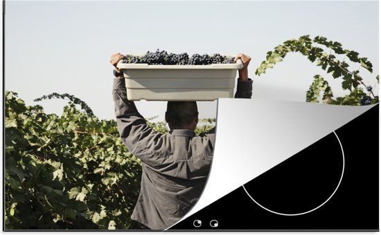 KitchenYeah® Inductie beschermer 77x51 cm - Druiven - Inductiebeschermer voor Inductie Kookplaat - Multicolor