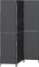 vidaXL Kamerverdeler Zwart 146 x 180 cm Poly Rattan