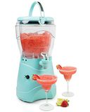 Nostalgia Bevroren drankmachine en margarita-machine voor thuis, 3,7 l, slushy-machine met roestvrijstalen uitloop, eenvoudig te reinigen en dubbel geïsoleerd, aqua