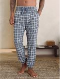 Next Heren MotionFlex Pyjamabroek met Boorden - Grijs