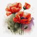 Luca-S The Poppy Flowers borduren (pakket) B7024