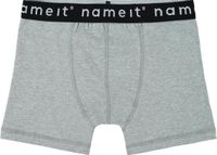 Jongens 2-pack boxershorts - Grijs gemêleerd - Maat 110-116