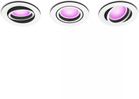 Philips Hue Centura Inbouwspot - 3-Pack - Wit - Rond - GU10 - RGBW - Smart Home