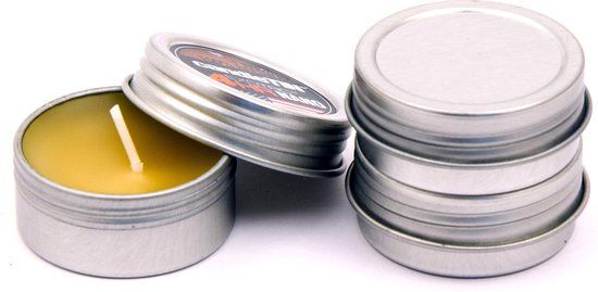 Exotac Nano Candle Tin - 3 stuks - 4 uur brandtijd - Tin - blik