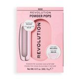 Revolution Powder Pops, Compact Poeder dat de Huid Egaliseert en Glans Controleert, met Acai en Hyaluronzuur, Inclusief Etui en Pop Grip, Vegan, Rose, 5 g