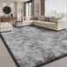 Omgoods - Tapis à poils longs 160x230 cm Gris clair - Moelleux et confortable