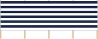 Gebro Broekhof Vuurwerk Int. B.V. Windscherm - gestreept wit/blauw - 3 meter x 120 cm