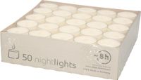 Enlightening Candles Nightlights Theelichtjes - 100x - creme wit - waxinelichtjes - 8 branduren - kaarsjes - Extra lange brandduur/brandtijd