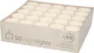 Enlightening Candles Nightlights Theelichtjes - 100x - creme wit - waxinelichtjes - 8 branduren - kaarsjes - Extra lange brandduur/brandtijd