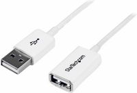 StarTech 1 m witte USB 2.0-verlengkabel A-naar-A - M/F