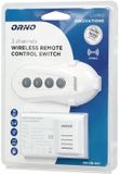 Orno - Interrupteur lumineux sans fil à 3 canaux - Usage intérieur - Pilote inclus