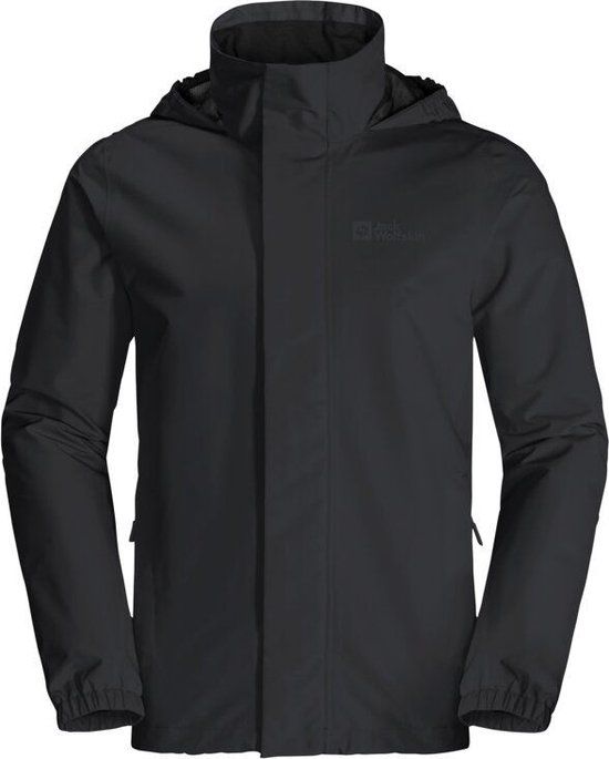 Jack Wolfskin STORMY POINT 2L JKT M Outdoorjas - Heren - Zwart - Maat L - Lente/Zomer 2023