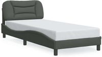 vidaXL Bedframe Hvar 80x200 cm stof donkergrijs