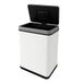 Well Home Vuilnisbak, 70 liter, wit, roestvrij staal, automatische sensor, geurfilter, H.78 cm
