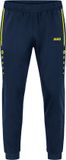 Jako Challenge Polyesterbroek Heren - Marine / Fluogeel | Maat: 3XL
