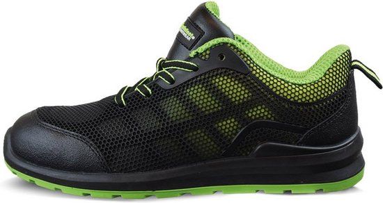 Safe Feet Askim Veiligheidsnickers S1P Zwart | Geel Maat 45