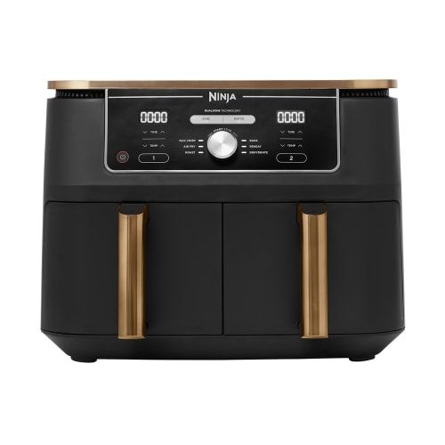 Ninja AF400EU Dubbel 9,5 l Vrijstaand 2470 W Heteluchtfriteuse Zwart