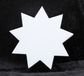 Glorex Hobby Piepschuim 1x Piepschuim vormen 9-punts ster 40 x 5 cm hobby/knutselmateriaal - DIY - Knutselen
