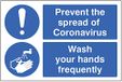 Voorkom de verspreiding van coronavirus Was uw handen vaak vloer grafisch 600x400mm