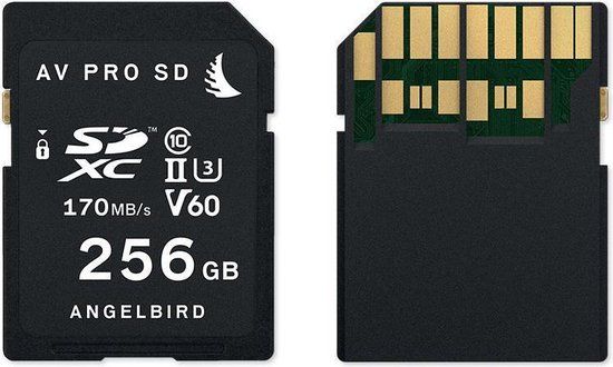 Angelbird AVpro SDXC UHS-II V60 256GB - Zwart