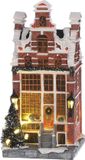 Luville Canal house shop battery operated Kersthuisje