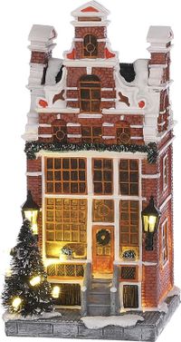 Luville Canal house shop battery operated Kersthuisje