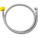 Dynamic Way RVS flexibele aansluitslang 3/8\" bn x 1/2\" bn 20cm