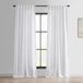 HPD Half Price Drapes FHLCH-VET13191-96 Gordijn van zwaar imitatielinnen (1 paneel), 50 x 96 cm, rijstwit