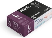 Santex Extra Sterk Nitril Handschoenen Zwart Maat L (8/9) - 100 Stuks