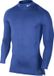 Nike Cool Compression LS Mock Top Blue