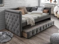 Vente-unique Bedbankje stof grijs 90 x 190 cm